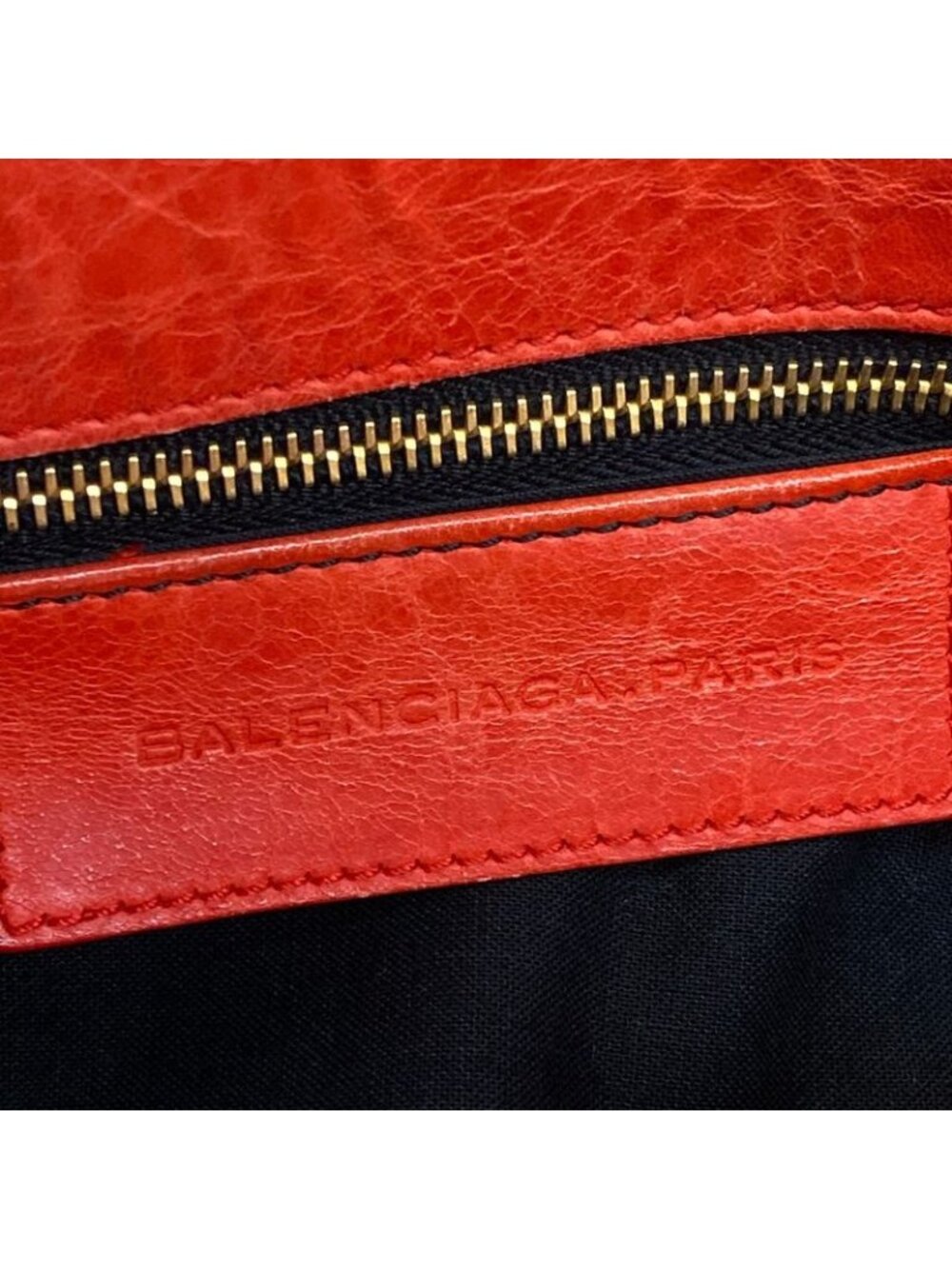 Balenciaga Shoulder Bag Editor's the Giant Slim Red Leather - Picture 8 of 15